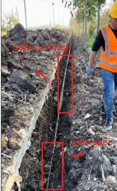 Cable protectors and wire ropes