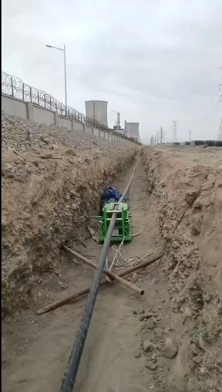 cable conveyor long distance cable pulling project