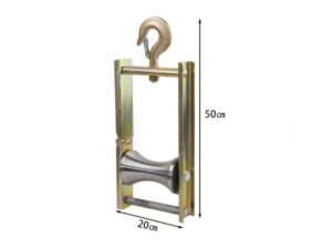 Large hanging pulley